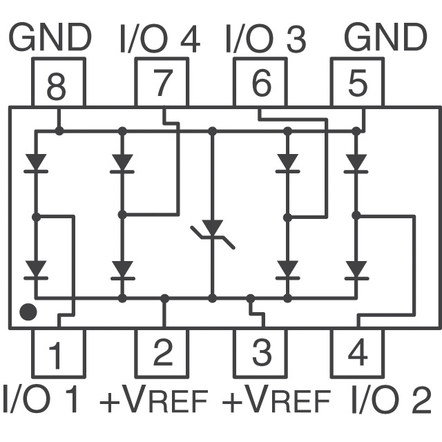CDNBS08-SRDA3.3-4 Bourns Inc. TVS - Dioden